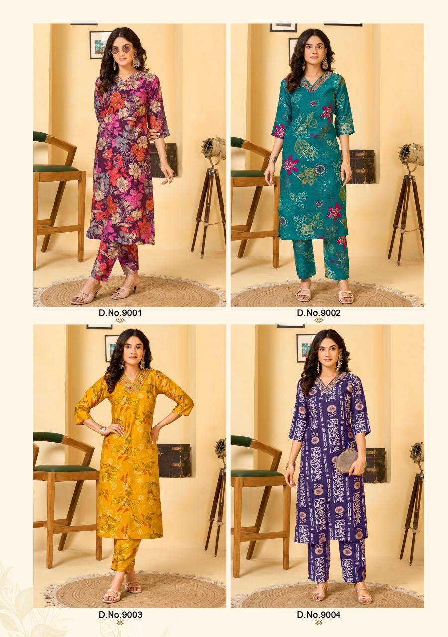 Pirohi krishi vol 1 coord set Latest Kurti designs for wholesale